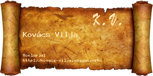 Kovács Vilja névjegykártya